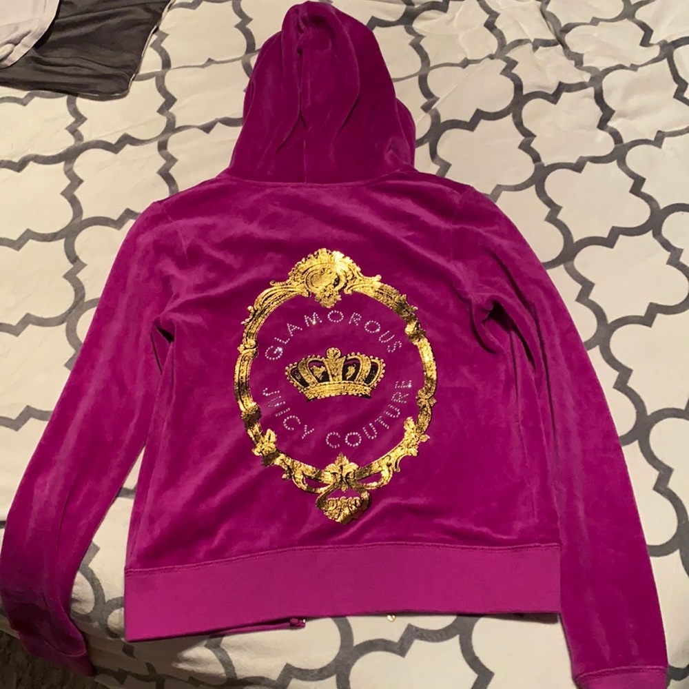 Juicy Couture velour track suit jacket